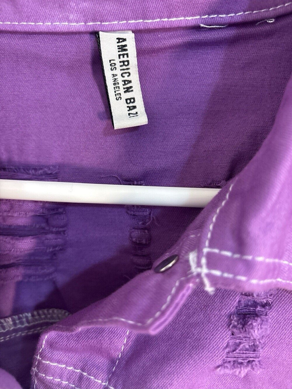 NWT American Bazi Fringe Cropped Lavender Jacket, Women’s Large , RJK-20179 New - Picture 3 of 11